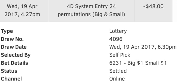 Software 4D Singapore Pools Result Sunday
